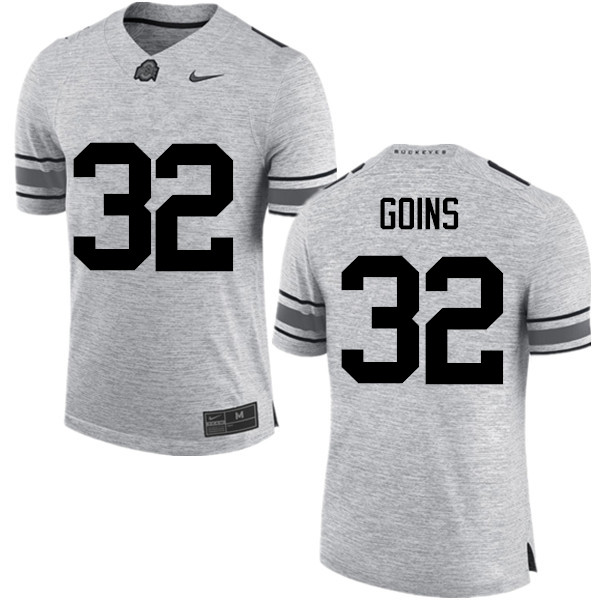 Ohio State Buckeyes #32 Elijaah Goins College Football Jerseys Game-Gray